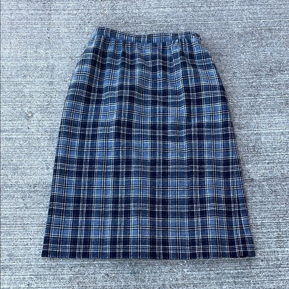 VTG Pendleton Drummond Tartan Plaid Midi Skirt Womens Size 12 - Picture 1 of 4